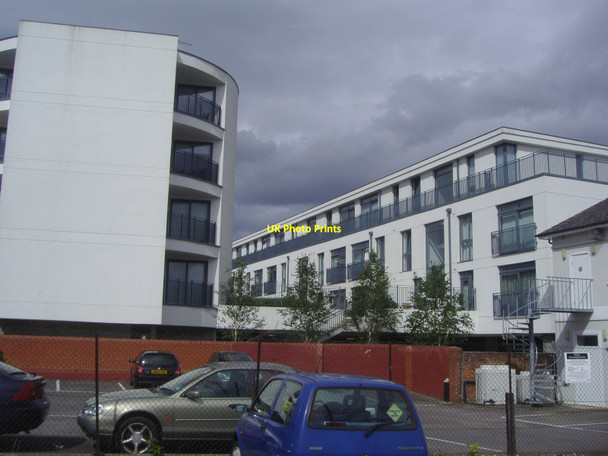 Photo 6"x4" New flats behind Chertsey station Chertsey c2008