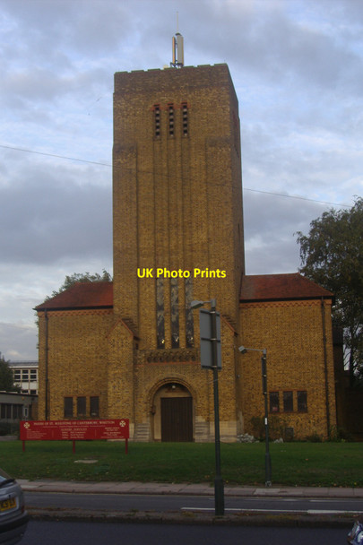 Photo 6"x4" Church on Hospital Bridge Road, Whitton Twickenham c2009