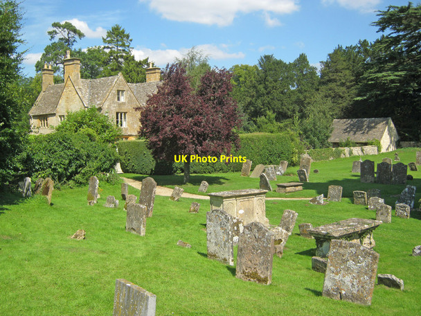 Photo 6"x4" St Mary's churchyard and the rectory Kineton\/SP0926 c2010