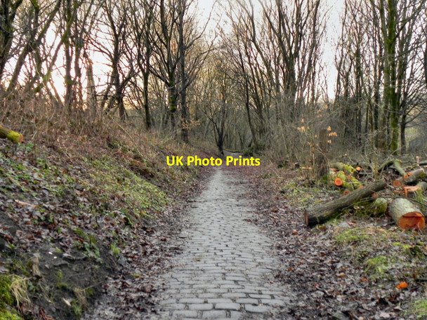 Photo 6"x4" Cobbled Road from Norden Norden\/SD8514 c2011