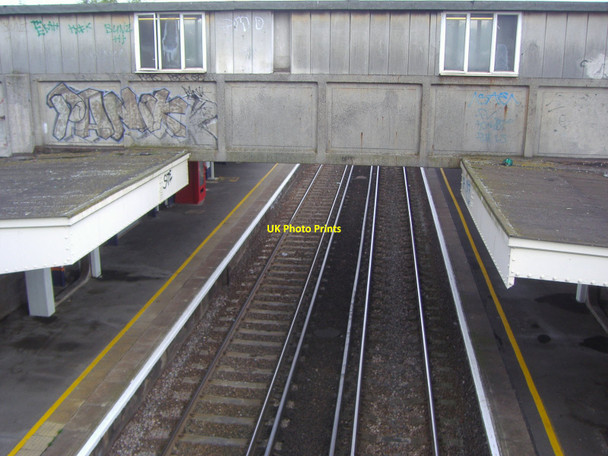 Photo 6"x4" Bridge over railway lines, Whitton station Twickenham c2008