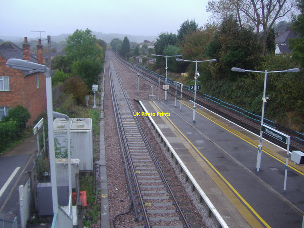 Photo 6"x4" Woodmansterne station looking westbound Coulsdon c2009