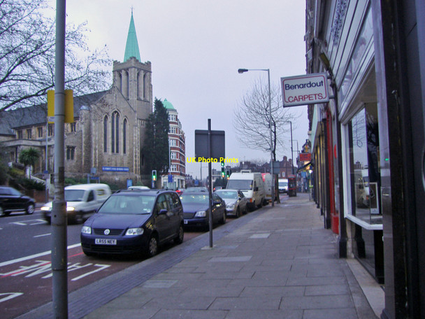 Photo 6"x4" Finchley Road by junction of Frognal Lane Hampstead\/TQ2685 c2008