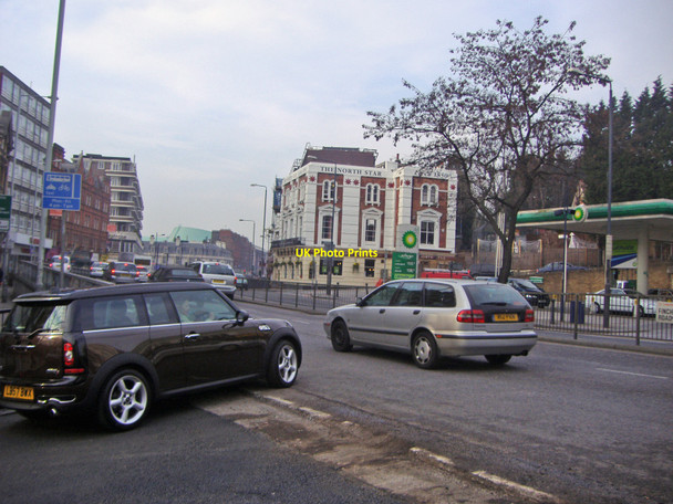 Photo 6"x4" Finchley Road at corner of Fairfax Road, Swiss Cottage Hampstead\/TQ2685 c2008