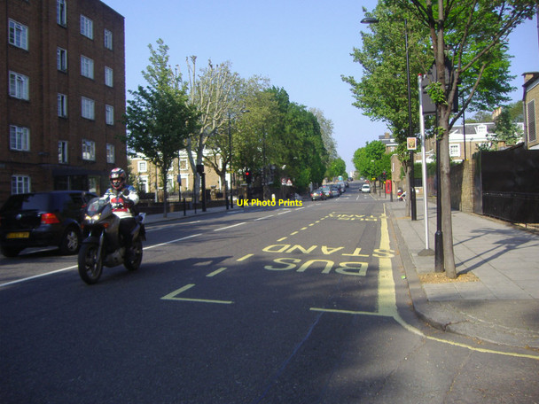 Photo 6"x4" Carlton Vale at junction of Maida Vale Kensal Town c2008