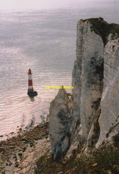 Photo 6"x4" Beachy Head Lighthouse Meads\/TV6097 c1991