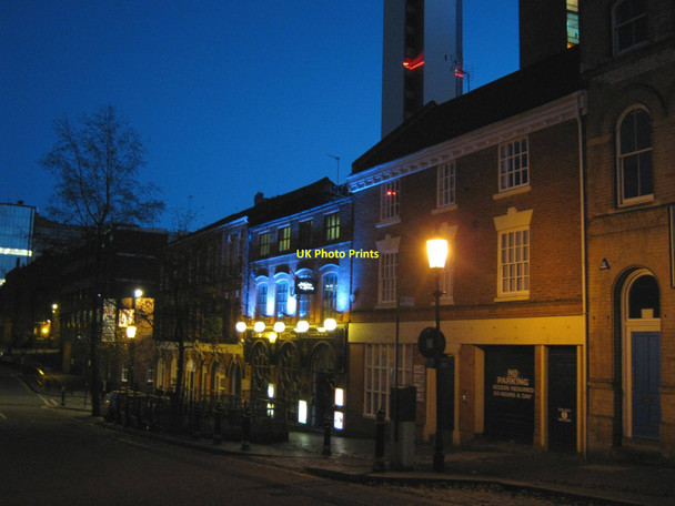 Photo 6"x4" Night life, Ludgate Hill Lee Bank c2011