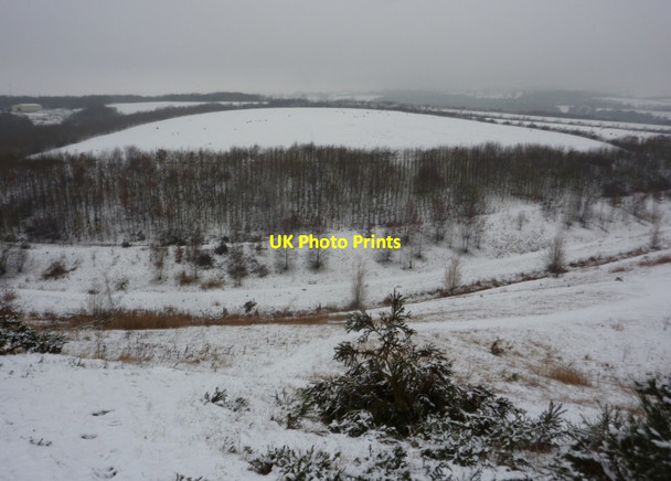 Photo 6"x4" View across the valley of Stockley Brook Rylah c2011