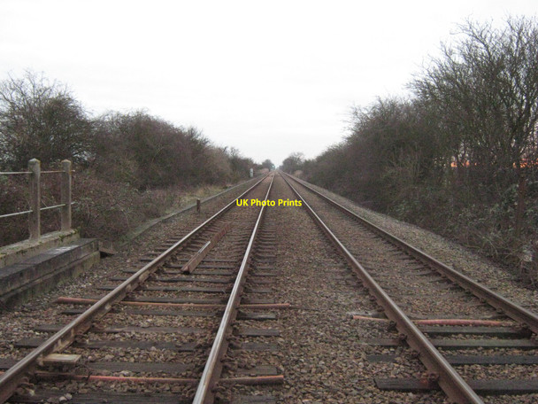 Photo 6"x4" Railway line to Appledore Snargate c2011