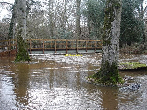 Photo 6"x4" Highland Water after heavy rain Balmerlawn c2011