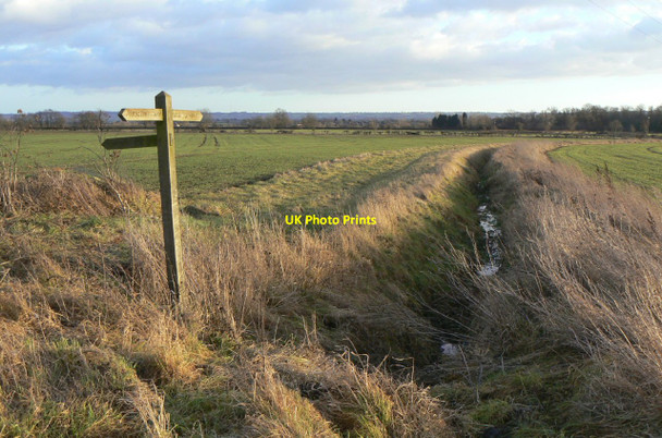Photo 6"x4" Boundary ditch Owthorpe c2011