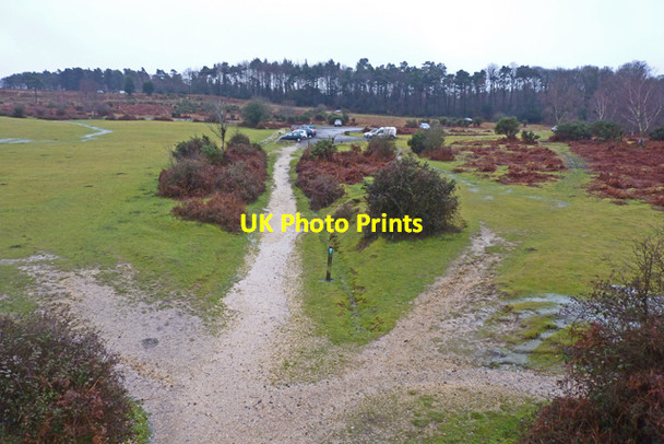 Photo 6"x4" View of Long Slade Bottom Car Park Mead End\/SZ2698 c2011