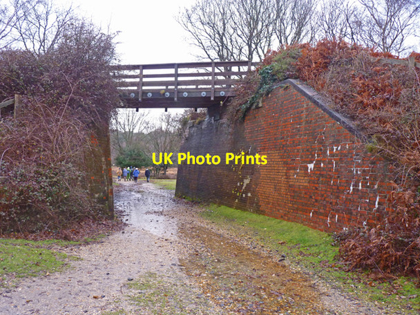 Photo 6"x4" Former Railway Bridge South Weirs c2011