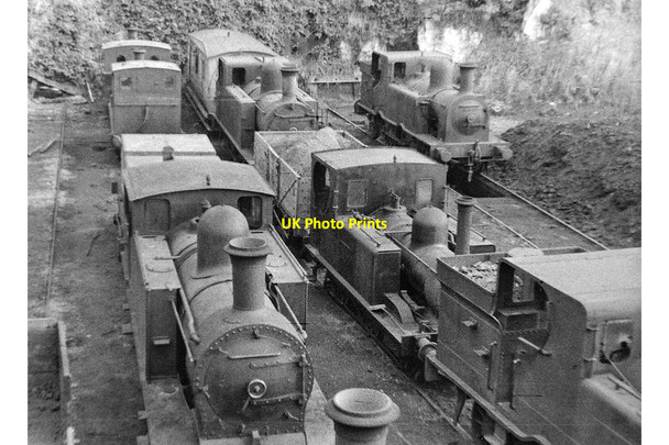 Photo 6"x4" Cork, Albert Quay: locomotives stored outside the ex-CB&SC station Cork c1955