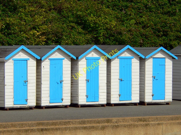 Photo 6"x4" Beach Huts for Hire Shanklin c2009