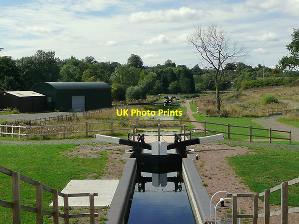 Photo 6"x4" Lock No 5 on the Droitwich Junction Canal Droitwich c2010