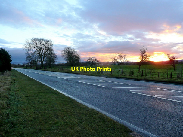 Photo 6"x4" Sunrise over the A48 Elmore Back c2011