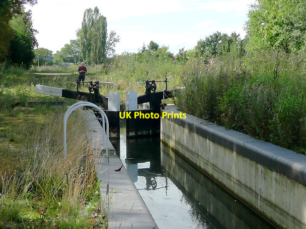 Photo 6"x4" Lock No 7  on the new Droitwich Junction Canal Droitwich c2010