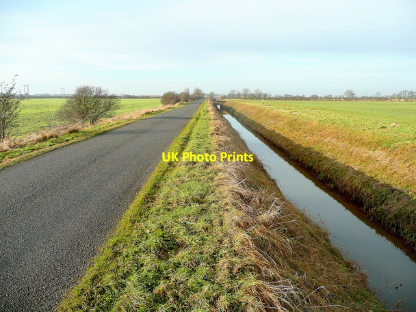 Photo 6"x4" Parallel drain and lane Wharton\/SK8493 c2011