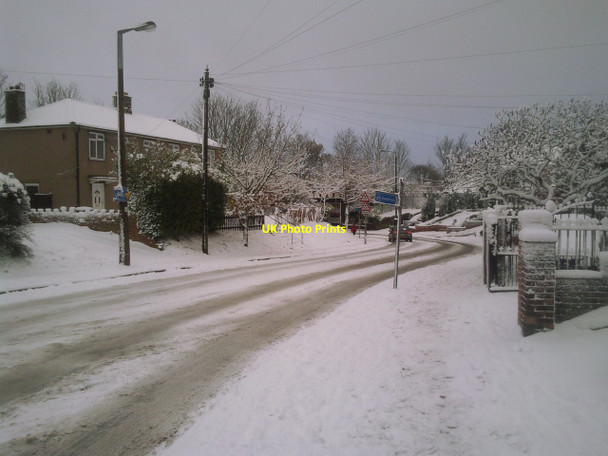 Photo 6"x4" Central Avenue, Welling in snow Bexley c2010