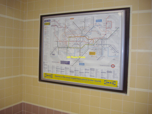 Photo 6"x4" Tube map at Ruislip Manor station Ruislip c2009