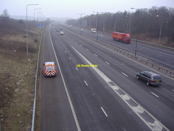 Photo 6"x4" M1 Motorway northbound, Elstree Edgware c2008