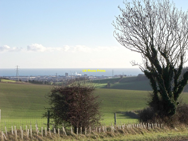 Photo 6"x4" Downland above Sompting looking towards Lancing Beggars Bush\/TQ1607 c2011