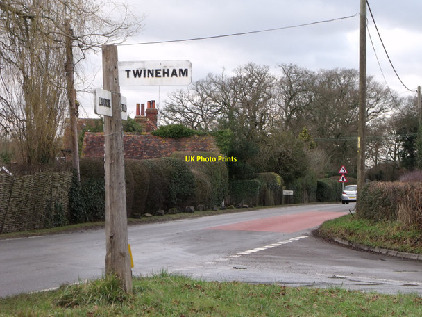 Photo 6"x4" Road sign on Junction between Twineham Road and B2116 High Cross\/TQ2417 c2011