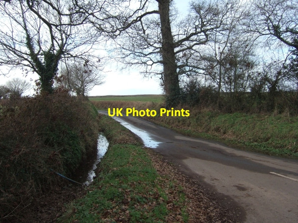 Photo 6"x4" Bramble Lane running west from Starved Oak Cross Pye Corner\/SX9198 c2011