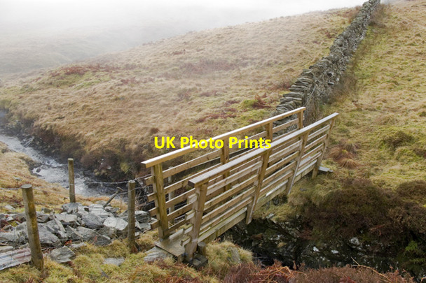 Photo 6"x4" Footbridge over Dockernook Gill Cowen Head c2011