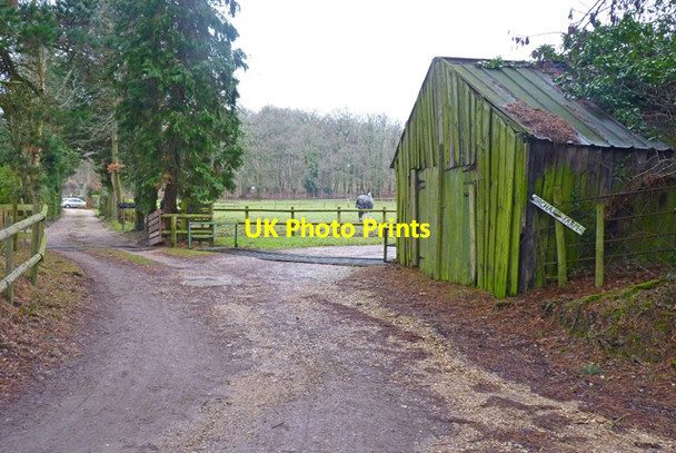 Photo 6"x4" Entrance to Orchard Farm, Burley Burley Beacon c2011