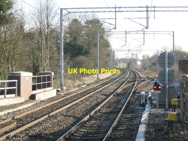 Photo 6"x4" Railway line east of Berkswell Station Balsall Common c2011