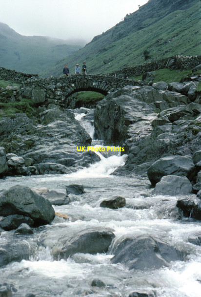 Photo 6"x4" Stockley Bridge over Grains Gill Seathwaite\/NY2312 c1979