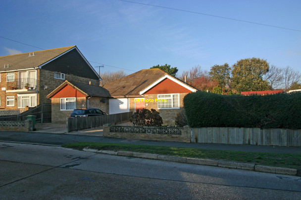 Photo 6"x4" Greenwich Meridian crossing Arundel Rd Telscombe Cliffs c2010