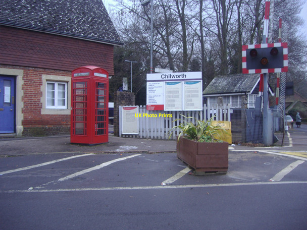 Photo 6"x4" Chilworth station entrance Chilworth\/TQ0247 c2009