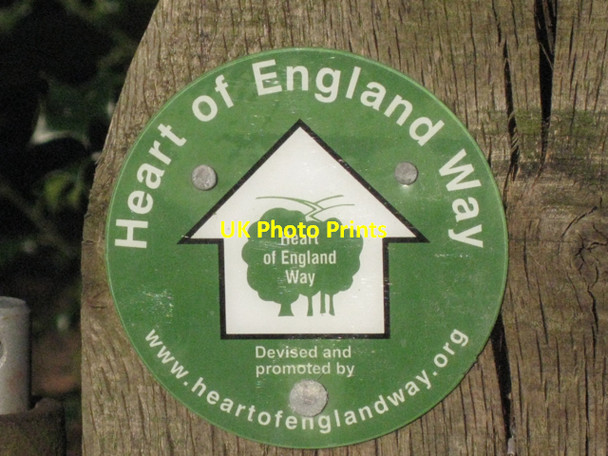 Photo 6"x4" Waymarker, Heart of England Way Berkswell c2011