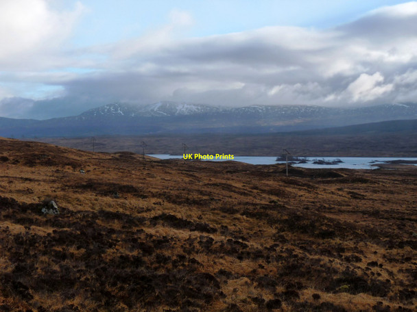Photo 6"x4" Winter colour on Rannoch Moor Allt Riabhach M\u00f2r c2011