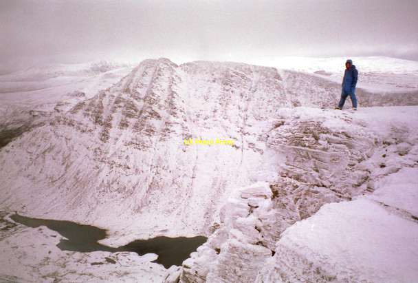 Photo 6"x4" Summit of Seanna Bhraigh Seanna Bhraigh c1997