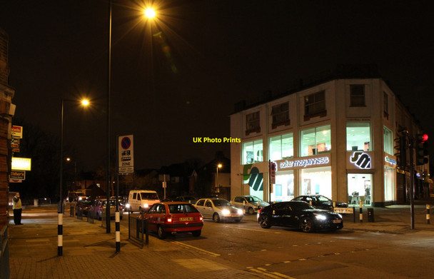 Photo 6"x4" Woodcock Hill at Night Kenton\/TQ1788 c2011