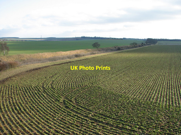 Photo 6"x4" Fleam Dyke from the A11 footbridge Great Wilbraham c2011