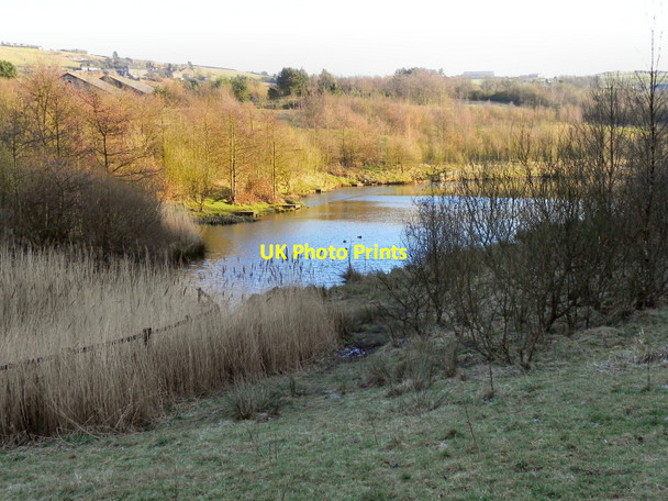 Photo 6"x4" Strinesdale Lower Reservoir Shaw\/SD9308 c2011 P1