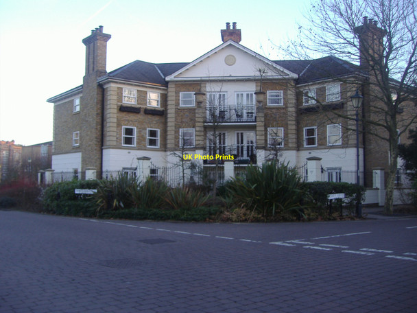 Photo 6"x4" Block of flats, Trinity Church Road, Barnes Barnes c2011