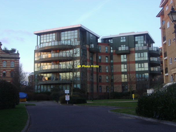 Photo 6"x4" Flats on Wyatt Drive, Harrods Village Barnes c2011