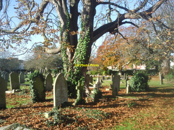 Photo 6"x4" Old Mortlake Burial Ground Barnes c2010