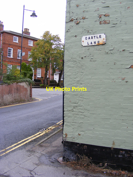 Photo 6"x4" Junction of Castle Lane and Earsham Street Bungay c2010