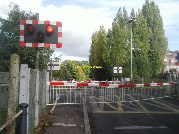 Photo 6"x4" Vine Road level crossings, Barnes Common Barnes c2010 P1