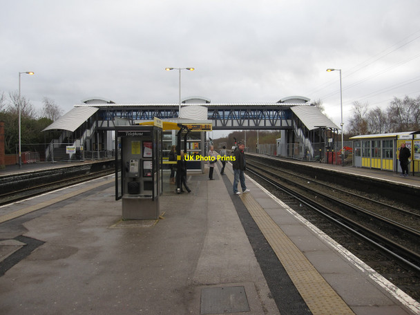 Photo 6"x4" New bridge at Hooton Station Willaston\/SJ3377 c2010