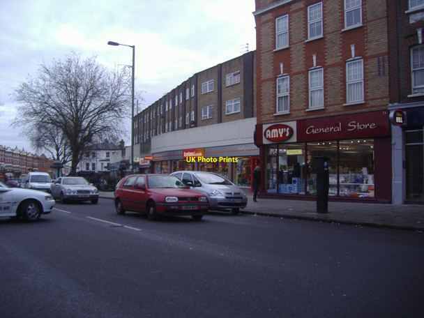 Photo 6"x4" Shops on East Finchley High Road Finchley c2007