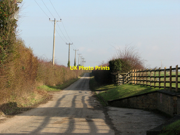 Photo 6"x4" The lane to Fleam Dyke Pumping Station Fulbourn c2011