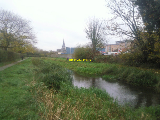 Photo 6"x4" The Longford River north of Feltham station Feltham\/TQ1073 c2010